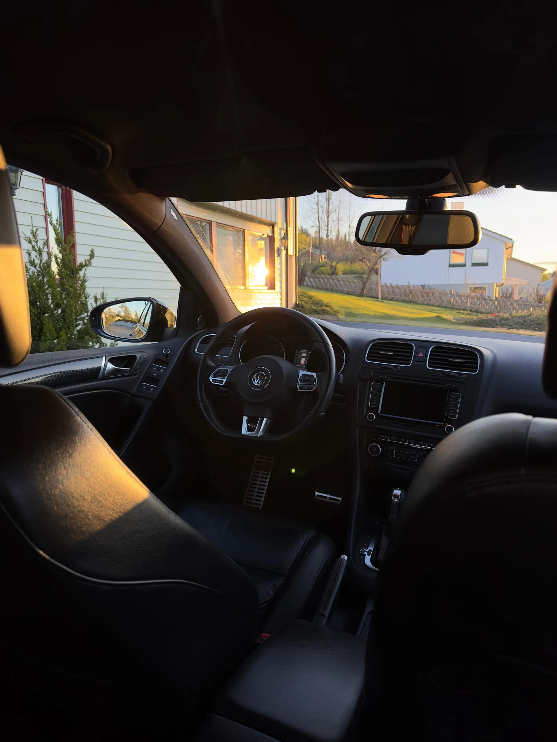 Driver’s seat after cleaning