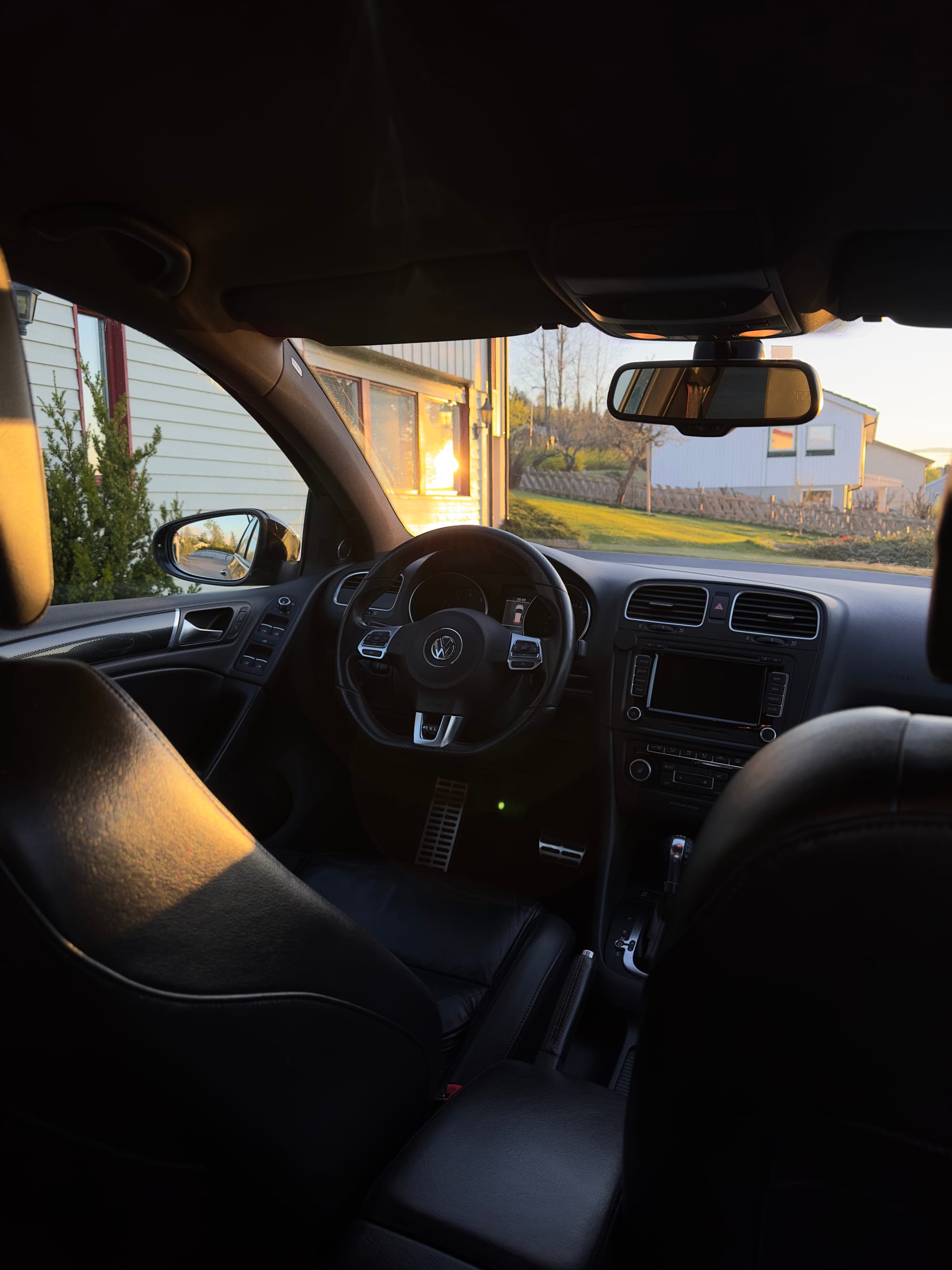 Driver’s seat after cleaning